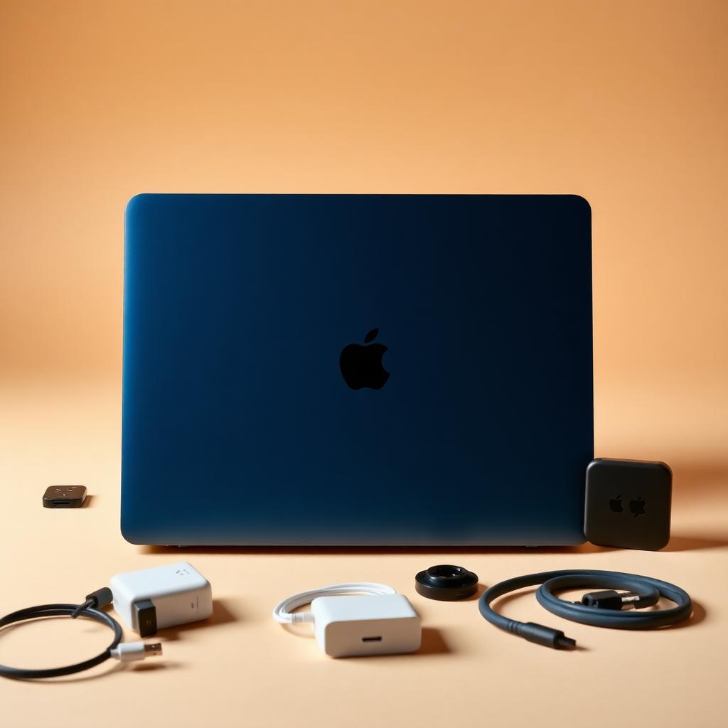 MacBook Neo 13" — Midnight Bundle (Charger + Hub)