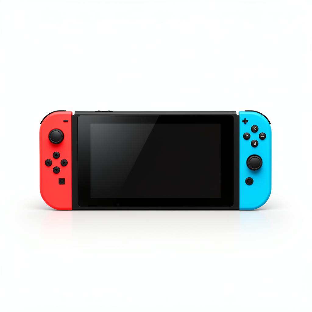 Nintendo Switch Console with Neon Blue & Neon Red Joy-Con